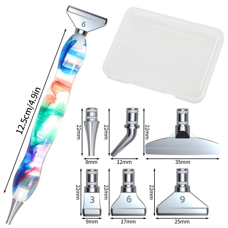 Diamond Art Painting Tools Glitter 5D Diamond Art Drill Pen Sticky Drill Dot Pen DIY Diamond Painting Kit Rhinestone Picker