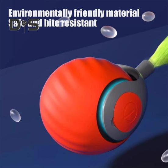 Jucărie interactivă cu bile pentru pisici, 2 bucăți, reîncărcabilă prin USB, cu două moduri de viteză, cu mișcare automată, jucărie inteligentă pentru pisici.