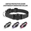 Pet Collar Adjustable Reflective Dog Collar Integrated Protective Cover Can Install Locator