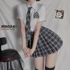 Large Size Erotic Underwear Japanese Pure Desire Campus Style Student Uniform Seduction Jk Plaid Skirt Cosplay Suit