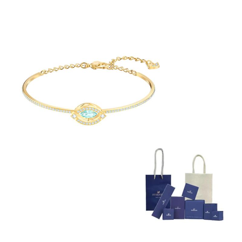 Swarovski Sparkling Dance Bangles Womens F-Original Brand Box And Bag золотистый