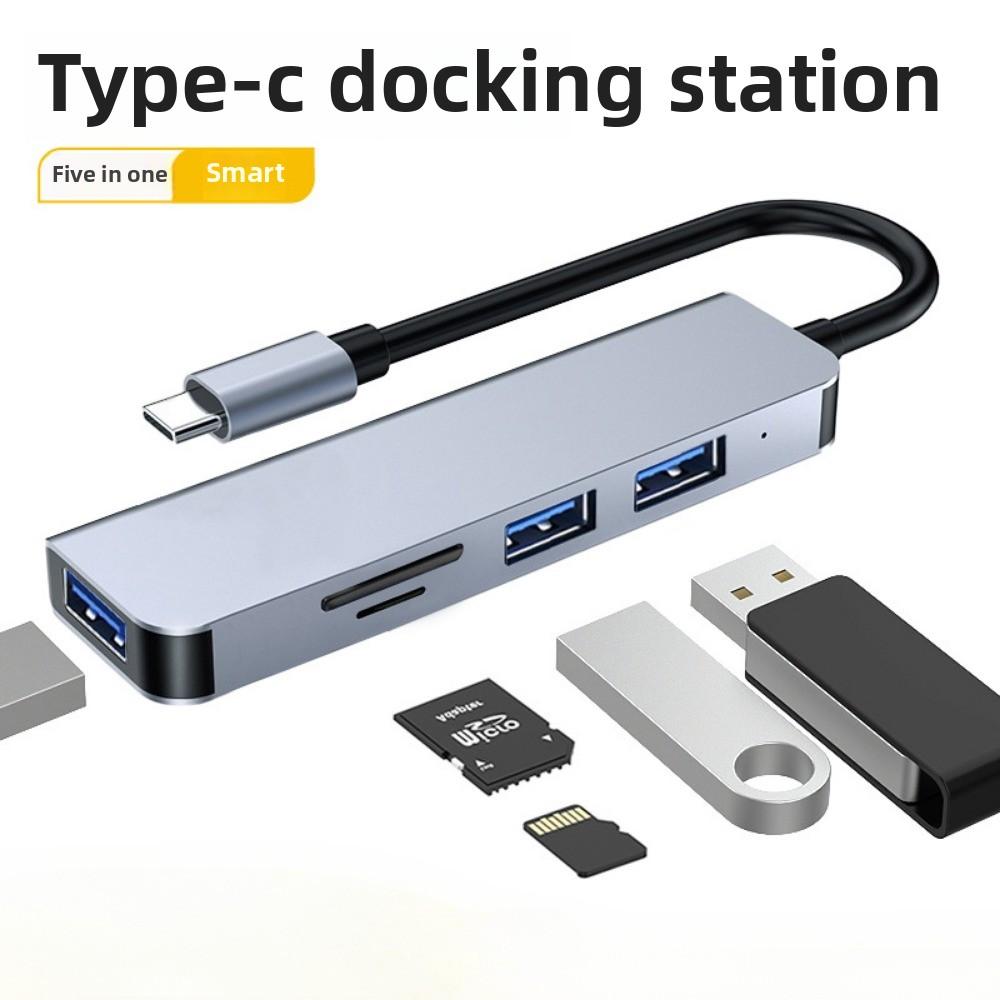 USB C Hub 2 Port USB 3 0 Adapter Multifunktionale Dockingstation für Laptop Handy Tablet Datensynchronisation Aufladen