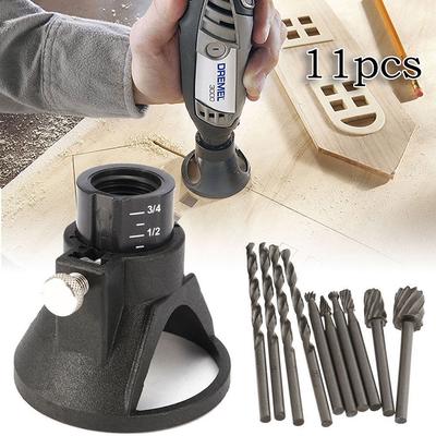 Dremel Rotary Multi Tool Cutting Guide Hss Router Bohrer Set Befestigungssatz