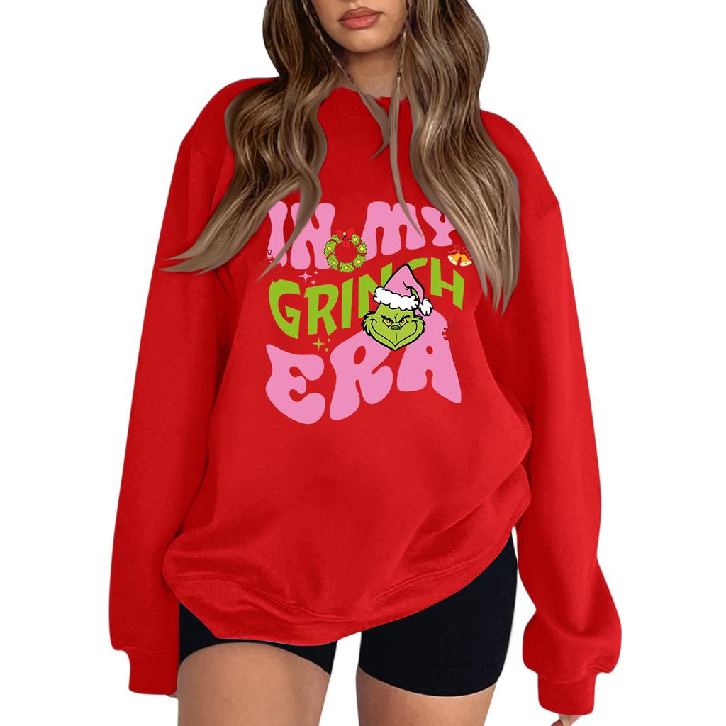 Crewneck Sweatshirt For Women Fall Graphic Sweatshirts Vacation Long Sleeve Drop Shoulder Pullover