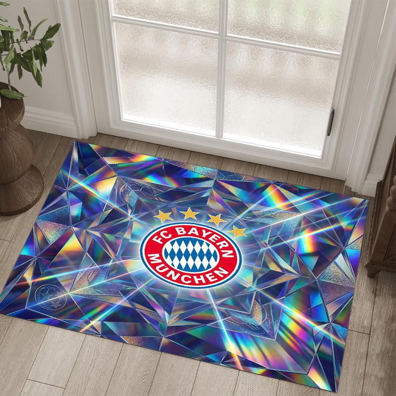 Tappeto in velluto di cristallo con design Bayern Monaco Accogliente Non?Tappeto Stampato Antiscivolo per Camera da Letto Soggiorno Ingresso
