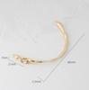 18K Gold & White Gold Pearl Bracelet with Irregular Branch and Bent Tube Design