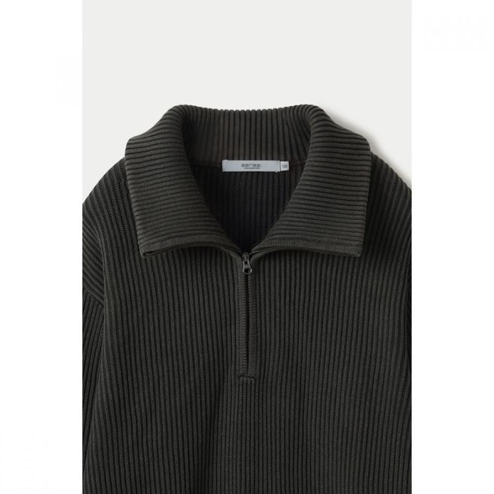 SERIES Half Zip Pullover Garment Dyed Cotton Sawaw25051chx