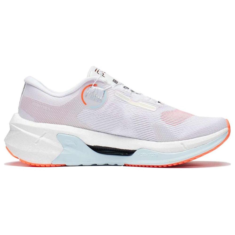 Li Ning Furious Rider 7.0 PRO Cushioning Breathable Rebound Low top Running Shoes Women's White Blue Orange ARZT002-3