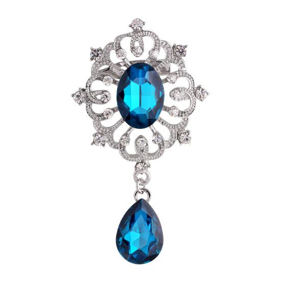 Innlagt med super glitrende rhinestone krystallbrosje Tender bladbrosje