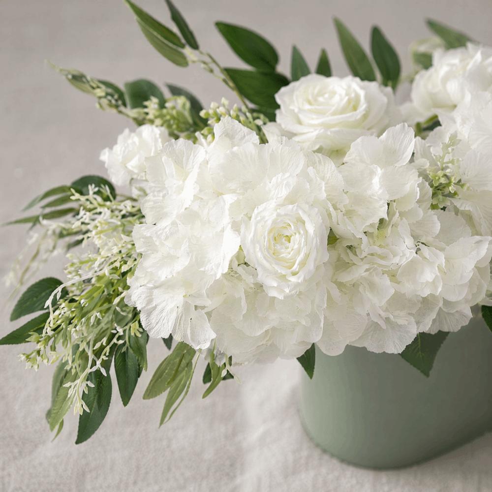 Simulation Flower Silk Flower Garland Peonies Rose Mix Artificial Floral Backdrop  Hall Decoration