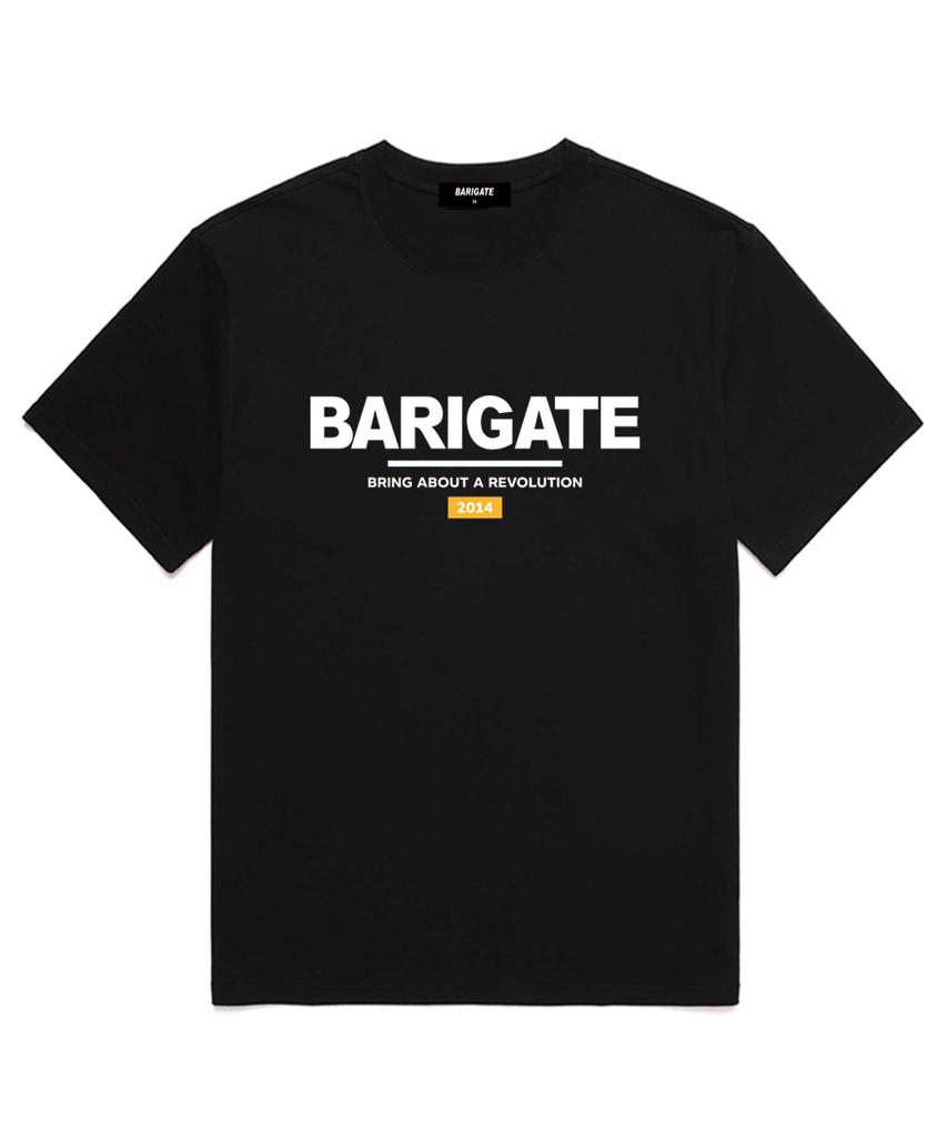 Baligeiteu Signature Logo Short Sleeve T-Shirt (Bs001) Black/Yellow
