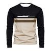 Spring And Autumn New Men Comfortable Polyester T-Shirt Casual Printed T-Shirt Simple Fashion Long Sleeve Men'S Shirt