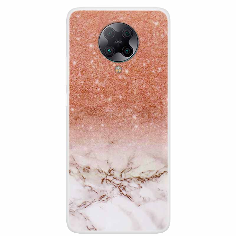 For Poco F2 Pro Case 6.67'' Clear Marble Soft TPU PocoF2 Pro F 2 F2Pro Phone Cover For Xiaomi Poco F2 Pro Shells Cartoon Fundas