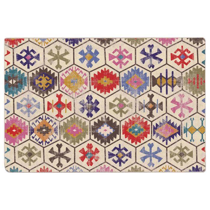 VidaXL Tapis lavable multicolore 120x180 cm antidérapant 136581