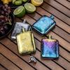 Boundless Voyage Titanium Hip Flask, Gold, 170ml Capacity, Lightweight Flask with Funnel, for Outdoor Camping, Model Ti3263D (Silver), 4 Colors