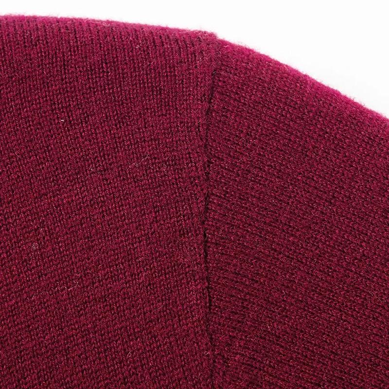 JOW Men's 100% Wool V-Neck Sweater