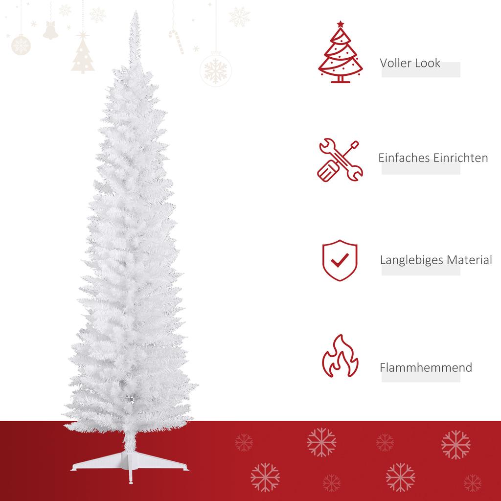 Artificial Christmas Tree 180 cm Artificial Fir Tree with 390 Tips, Christmas Tree, Christmas Decoration for Indoors