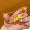 Real Gold Store Same Style Women's Gold Bracelet Transfer Bead Bracelet Girlfriend Gift Beautiful Jewelry