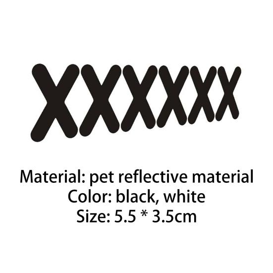 Praktisk bil Truck Sticker X Shape Pattern PET Vattentät