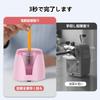 TYS Electric Pencil Automatic Colored Pencil Battery Powered School Supplies Sharpener, Sharpener, (Not Included), (Pink)