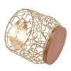 Coffee Pod Holder   Large Capacity Coffee Capsule Storage Basket with Wooden Base for Kitchen Counter   Desktop