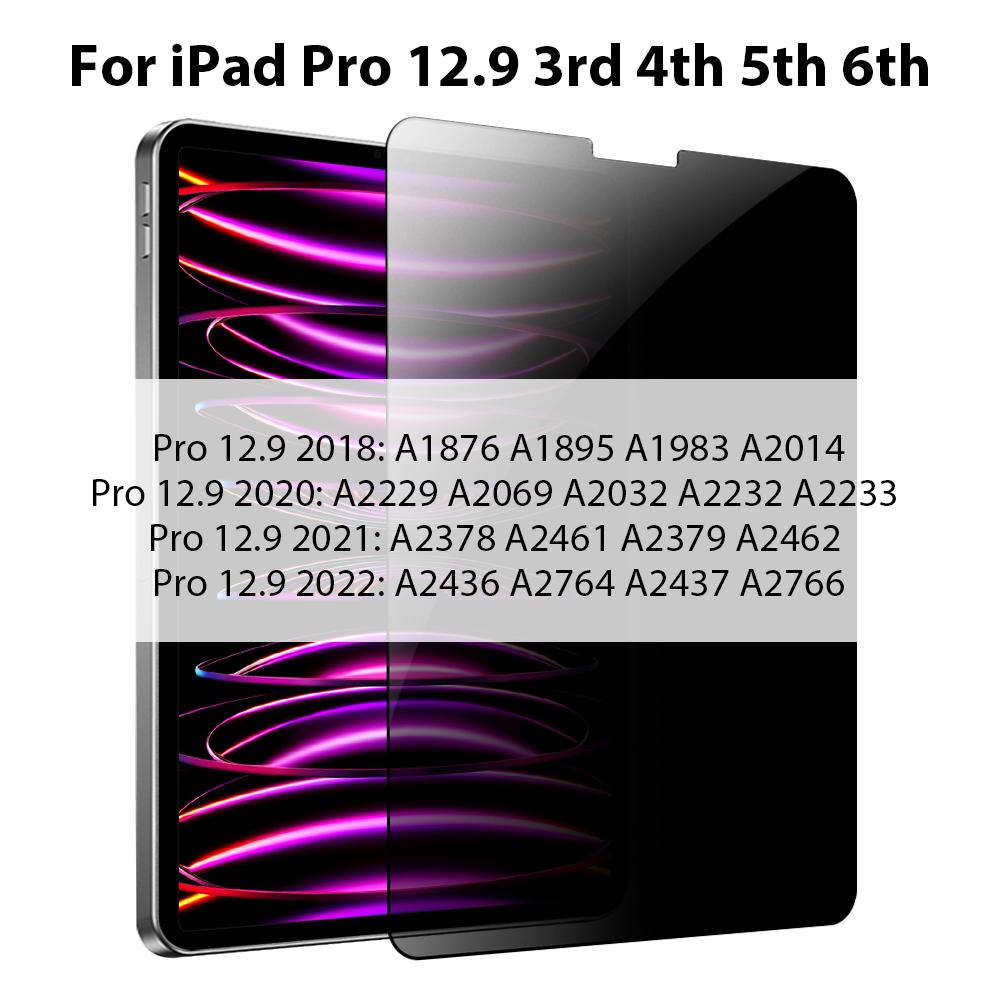 Privacy Glass For iPad Pro 12.9 12 9 11 6th 9th 10th 10 Gen Screen Protector For iPad Air 5 4 7th 8th 10.2 Mini 6 Anti-peep Film