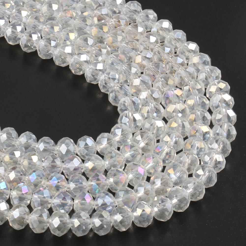 3 4 6 8mm Facettierte Rondelle Kristallglasperlen Österreich Kristall Abstandshalter Lose Perlen Für Schmuckherstellung DIY Armband Anhänger Zubehör