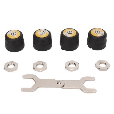 4pcs Tire Pressure Monitoring Sensor IP67 Waterproof Phone APP Display Bluetooth Real Time TPMS for