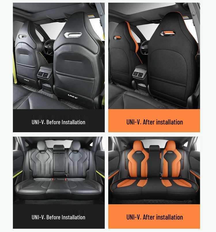 All-Season Breathable Linen Seat Covers for Changan Uni-V 2023-2025, Full Coverage Cushions