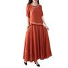 Fashionable Ethnic Midi Skirt Two-Piece Set for Women (2025 Summer)