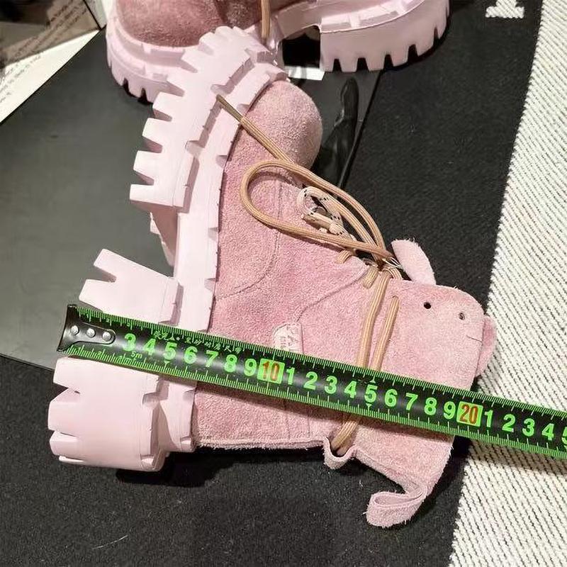 Ankle Boots Women Flats Platform Shoes Fashion Winter Boots Suede Cozy Chelsea Botas