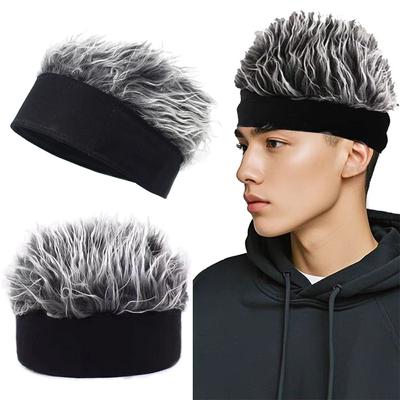 Lustige Kurzhaarkappen Männer Frauen Hip Hop Beanie Perücke Hut Atmungsaktive Soft Baseballkappen Für Outdoor-Sportparty Toupet Hüte