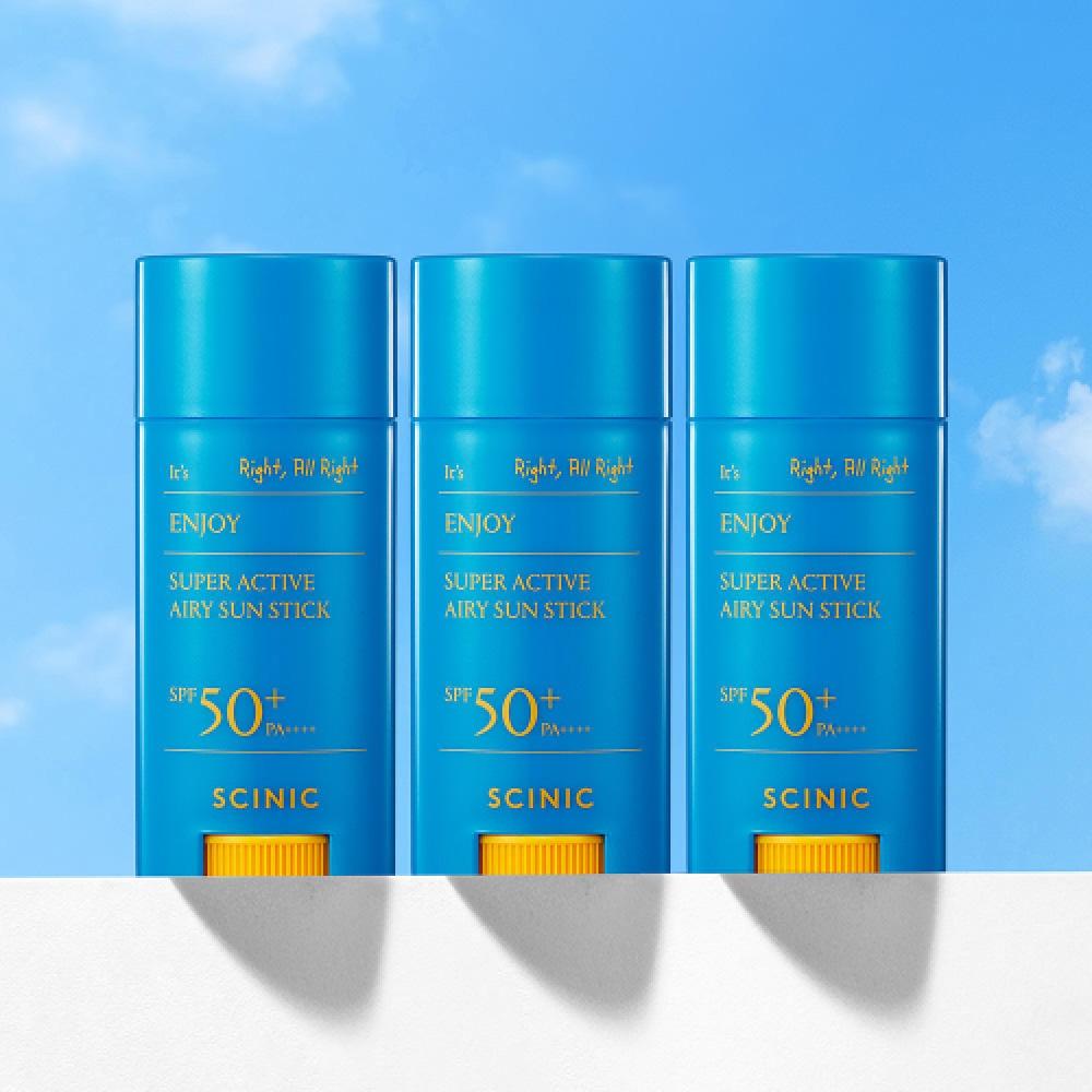 Scinic [3pcs] Scinic Enjoy Super Active Sun Stick Large Capacity 25g FREE