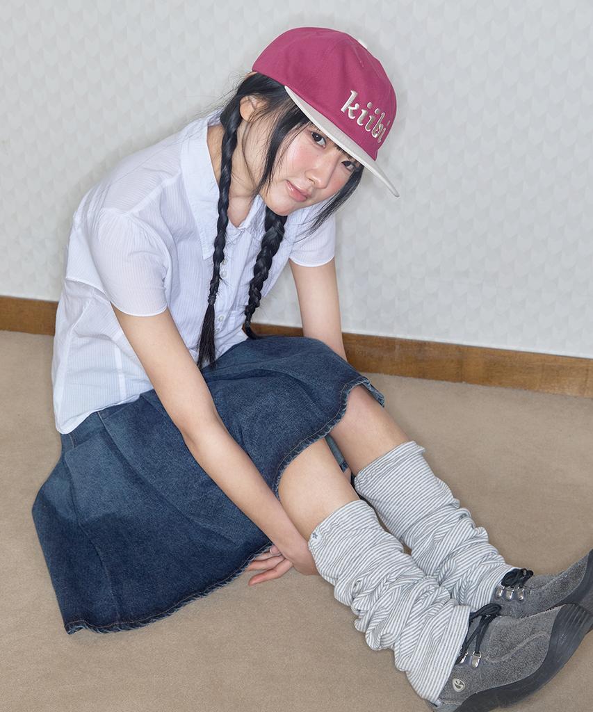 Kiibi Logo Two Tone Cap Red & Ivory