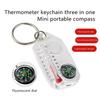 3-in-1 Camping Compass Thermometer Compact Guiding Compass Tool Camping Equipment