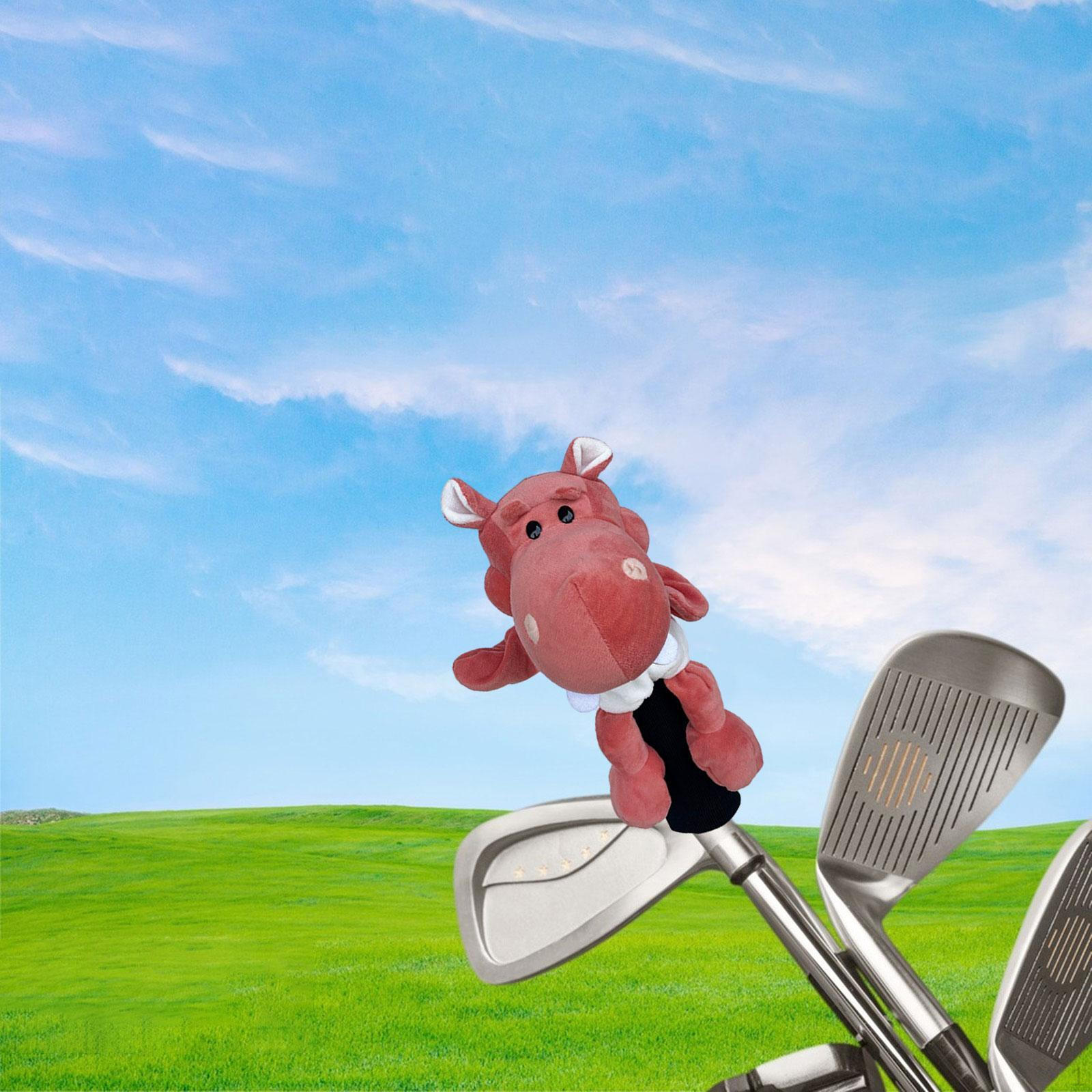 

Головной убор для гольфа Animal для фервея Деревянный головной убор Аксессуары Защитный рукав Тренировка Red Hippo