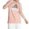 adidas T-Shirts Herren Rosa Rundhals Mittlere Gerade Passform IJ8577