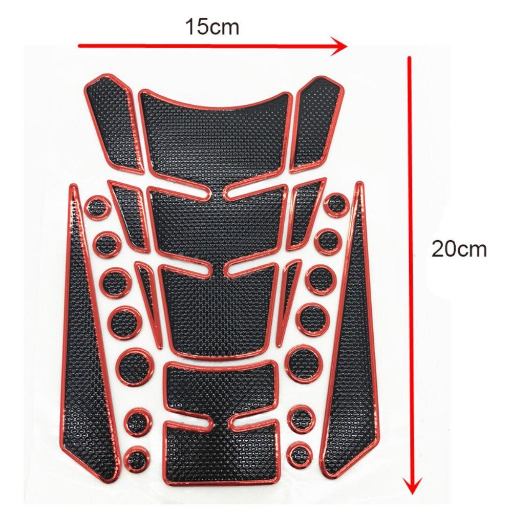 3D Fish Bone Decals Modification Accessories Motorcycle Fuel Tank Stickers Dots Multicolor Edge