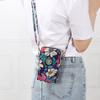 Mädchen Frauen Geldbörse Schulter Mini Canvas Taschen Träger Handy Große Kartenfächer Geldbörse Handtasche Geldfächer Schlüssel Münzbörse