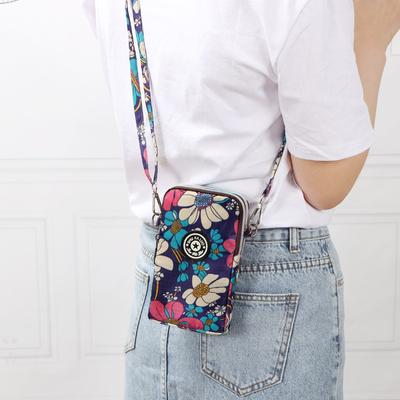 Mädchen Frauen Geldbörse Schulter Mini Canvas Taschen Träger Handy Große Kartenfächer Geldbörse Handtasche Geldfächer Schlüssel Münzbörse