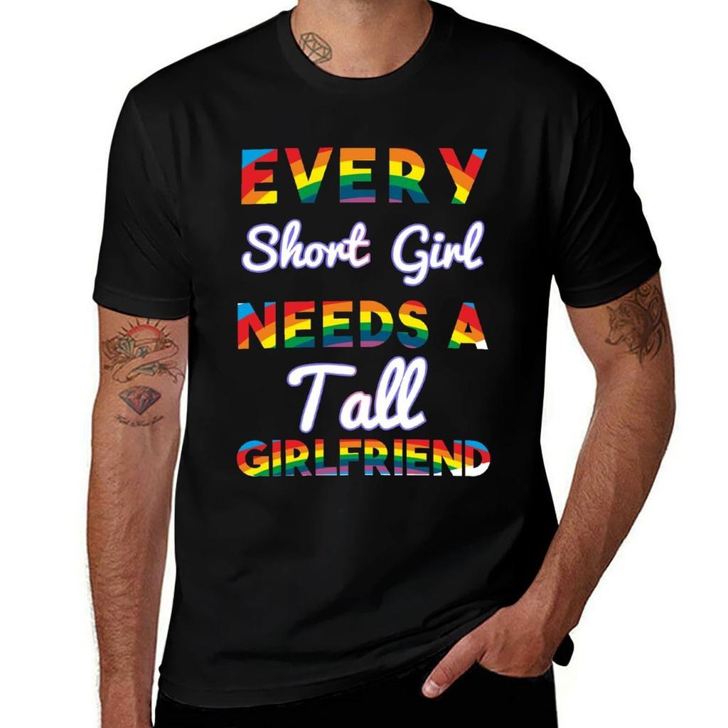 LGBT Matching Couple Womens Lesbian Pride Every Short Girl Needs A Tall Girlfriend LGBTQ Love V