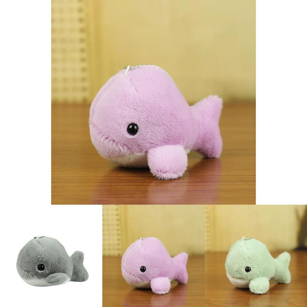 Charmantes kleines Delfin-Stofftier aus kurzem Plüsch, ideal als Geschenk