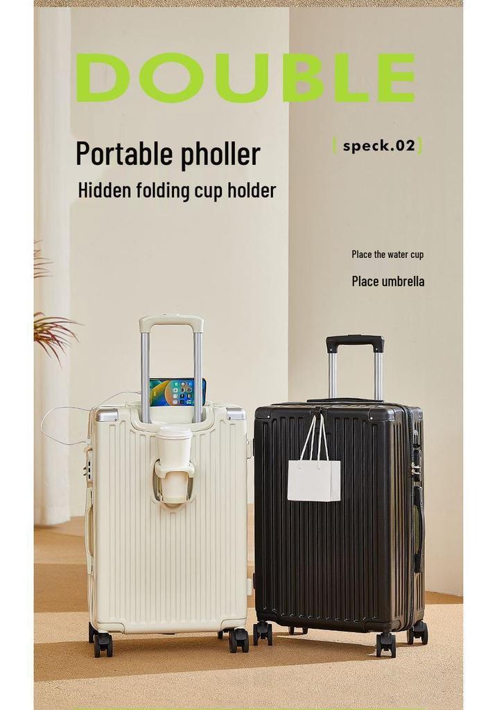 Multi-Functional Travel Suitcase with Universal Wheels, Large Capacity, Pull-Handle, Password Lock, for Men and Women, Ideal for Students.