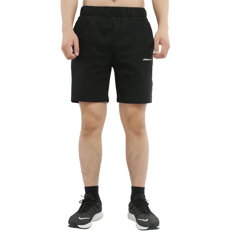 Adidas Neo Sports Lifestyle Series Breathable Fashion Versatile Casual Sports Shorts Men Shorts Black DN7409