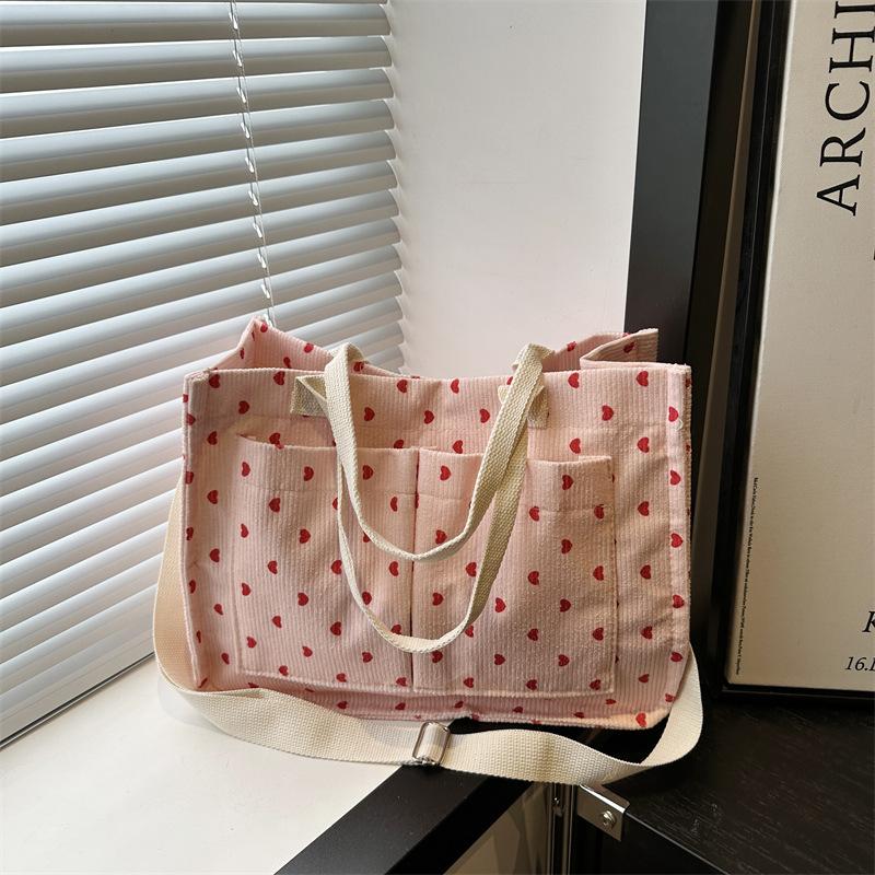 

Летняя эстетика, простой и повседневный, персонализированный и модный, портативная наплечная сумка-тоут под мышкой, вместительная сумка-мессенджер для женщин розовый