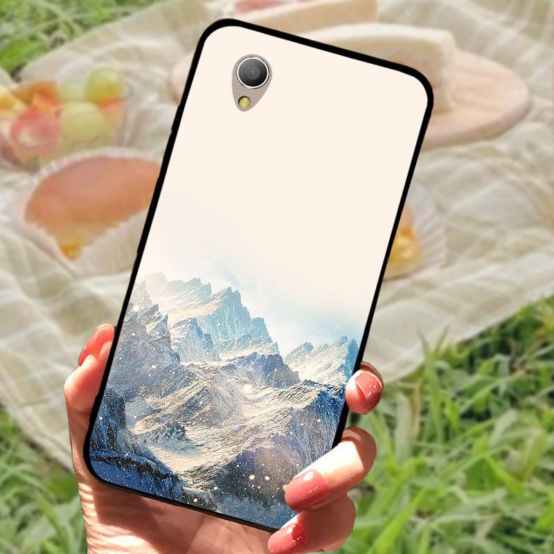 Alcatel 1 5033D Kılıf Kapağı Alcatel1 Silikon Yumuşak Mermer Siyah Tampon Funda Coque Alcatel 1 5033D 5033 5033A İçin Koruyucu