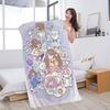 Bee And P-Puppycats Anime Microfiber Blanket Quick Drying Beach Towels Oversized Printing Super Absorbent Pool Towel Blanket