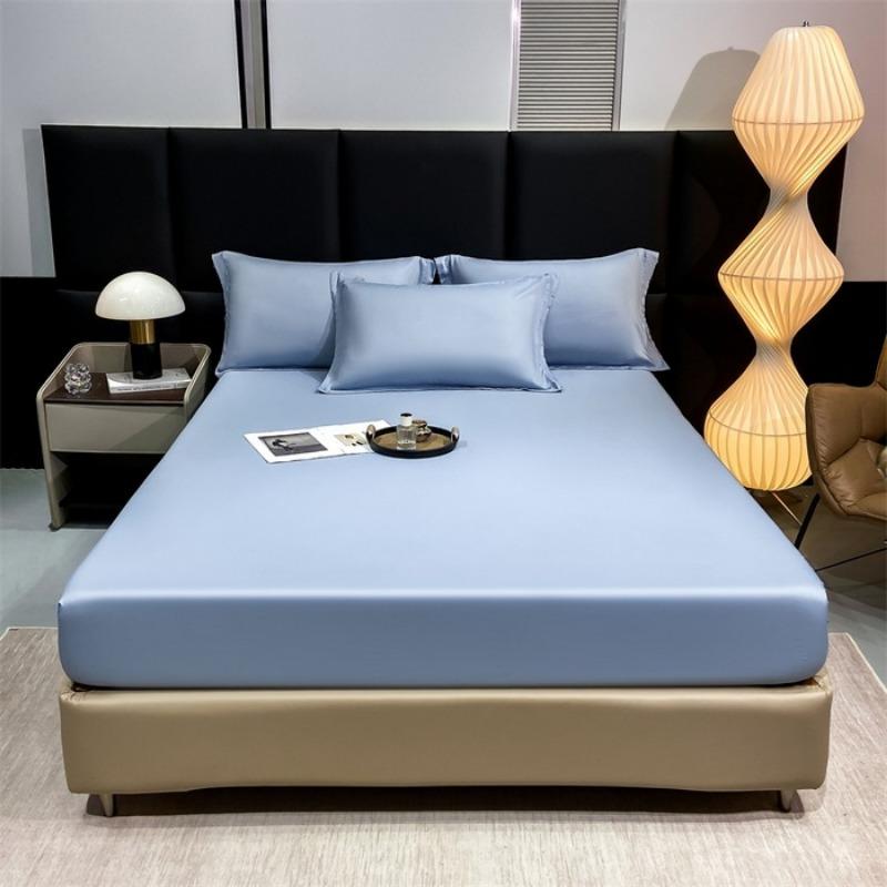 

New 60S Lenzing Lyocell Solid Color Tencel Single Sheet Tencel Sheet Single Piece Lyocell Ice Silk Naked Sleeping Pure a pair of pillowcases