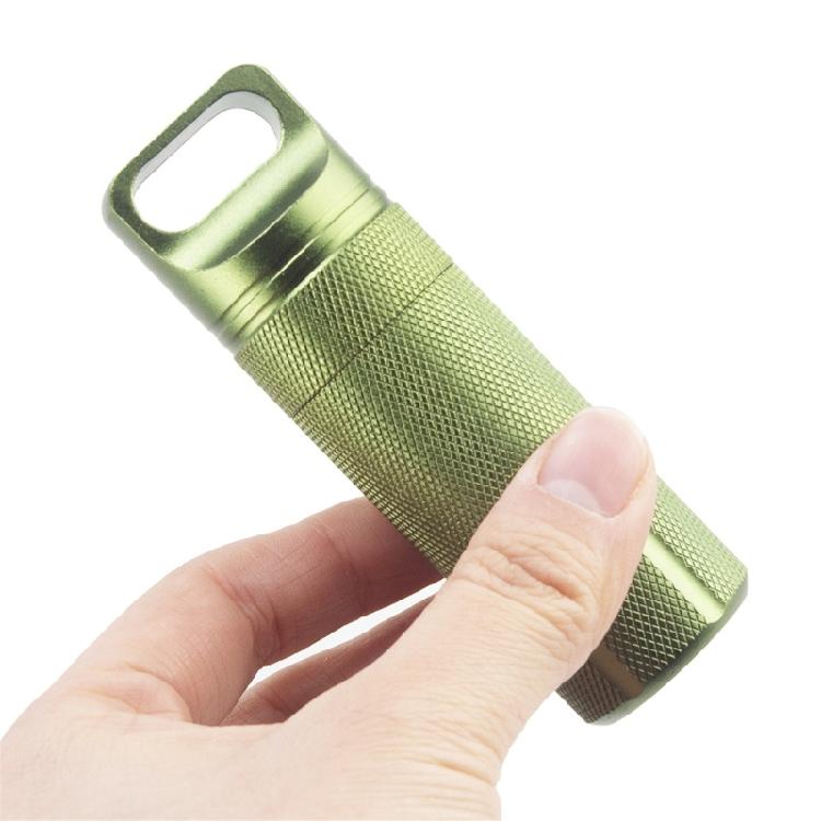 Aluminum Alloy Pills Box Waterproofs Medicine Box Case Keychains Holder Container Bottles Small Travel Medicine Bottle