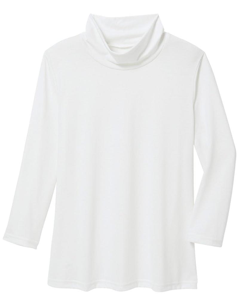 Love Body Tops Top with Over UV QKN421 Size 3L [Wacoal] Cool-to-the-touch "Million Ice(R)" High-Neck 90% Protection, WH,